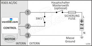 Schaltplan R303 AC/DC